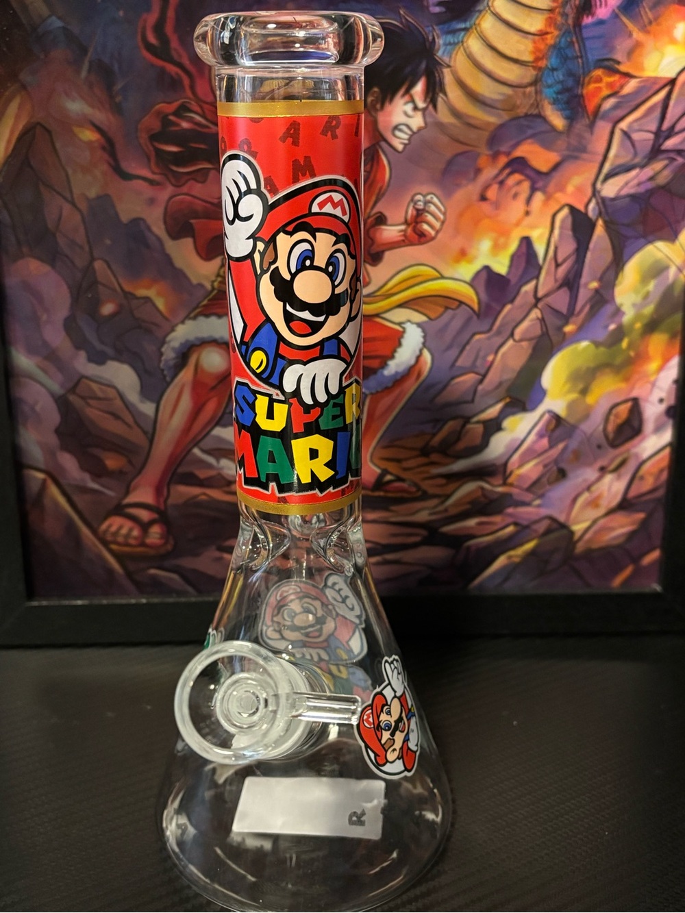 Super Mario Themed Glass